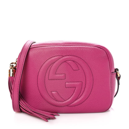 Gucci Cellarius Calfskin Small Soho Disco Bag Bright Bouganville 1 of 11