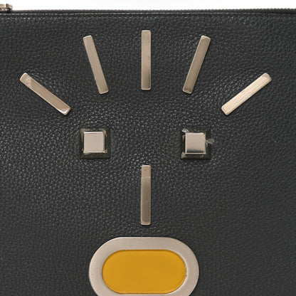 Fendi Cuoio Romano Faces Pouch Asfalto 8 of 8