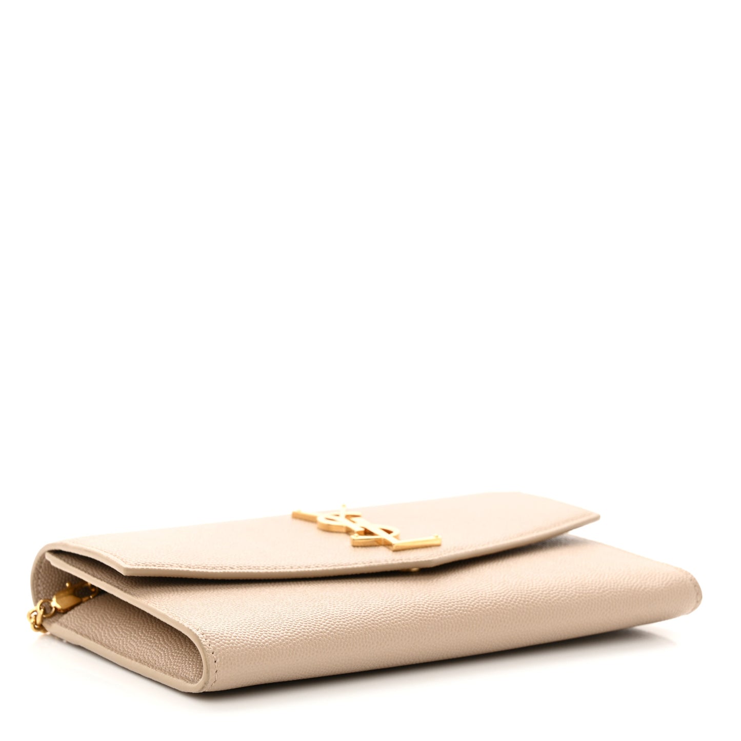 Grain De Poudre Monogram Uptown Chain Wallet Dark Beige