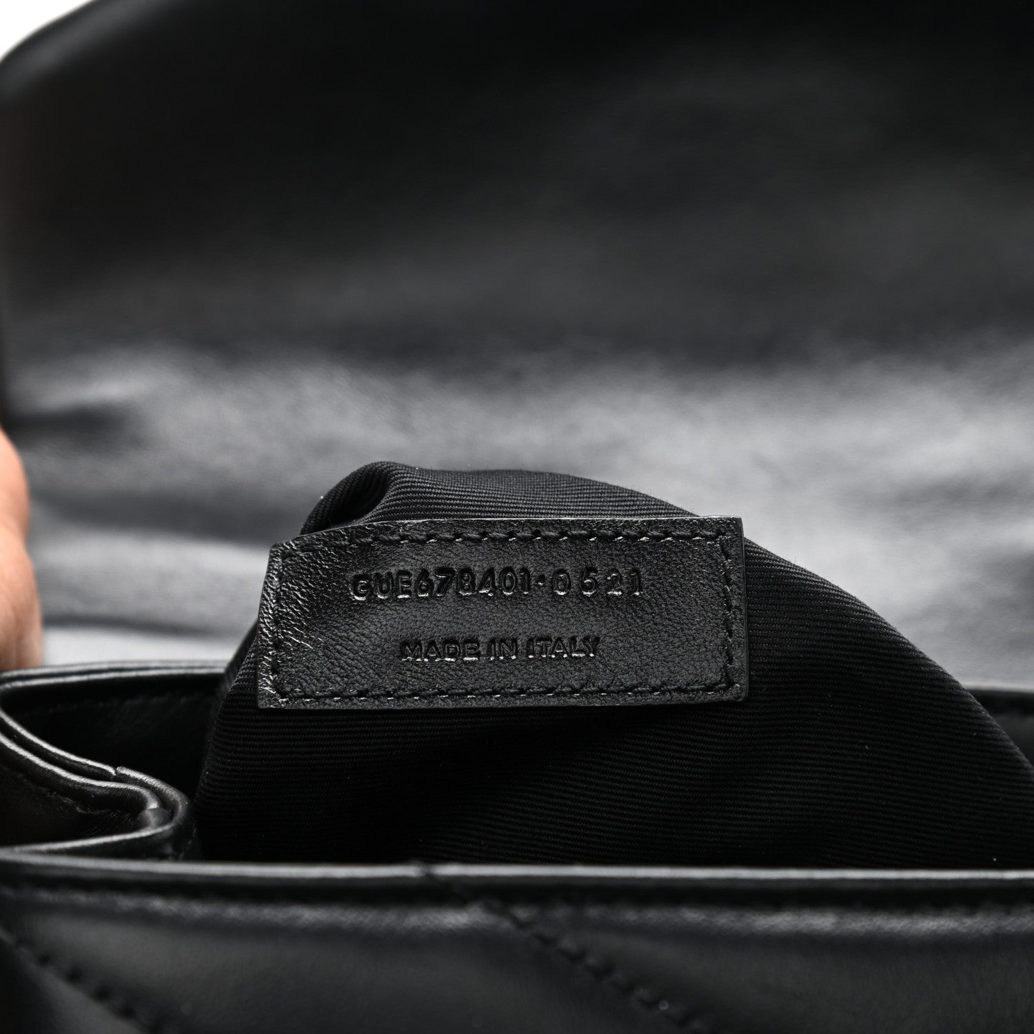 Saint Laurent Calfskin Y Quilted Monogram Toy Loulou Crossbody Bag Black 7 of 10