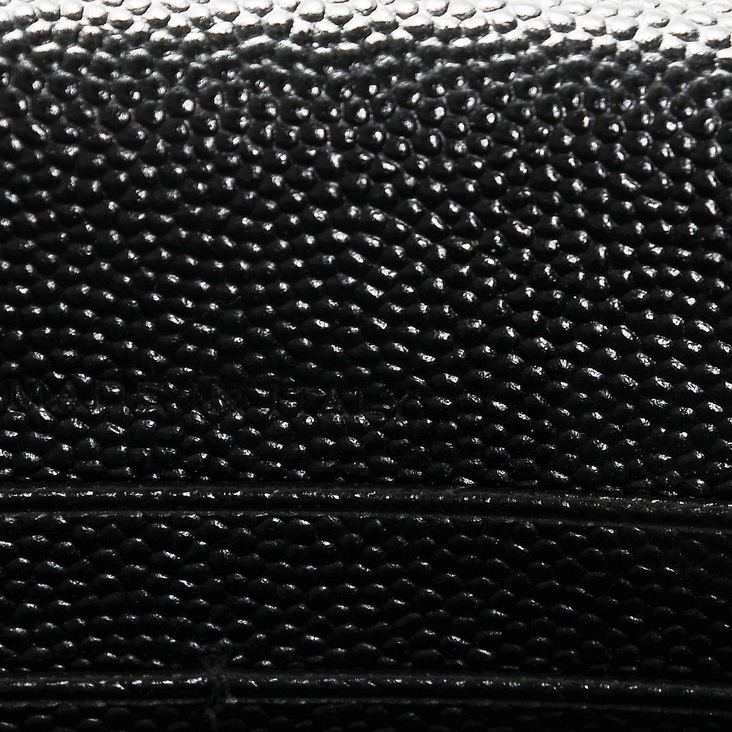 Saint Laurent Grain De Poudre Matelasse Chevron Monogram Envelope Chain Wallet Black 7 of 7