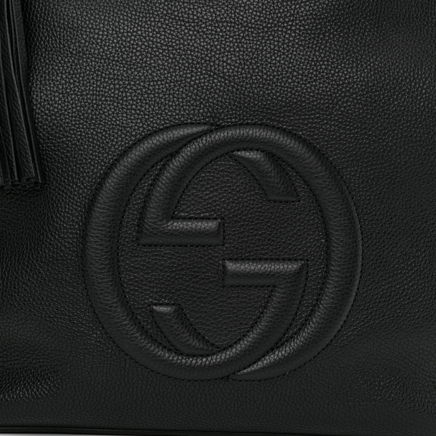 Gucci Pebbled Calfskin Large Soho Hobo Black 9 of 11