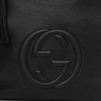Gucci Pebbled Calfskin Large Soho Hobo Black 9 of 11