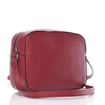 Gucci Pebbled Calfskin Studded Small Soho Disco Bag Soft Burgundy 3 of 10