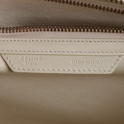 Celine Smooth Calfskin Mini Tri-Color Luggage White 7 of 9