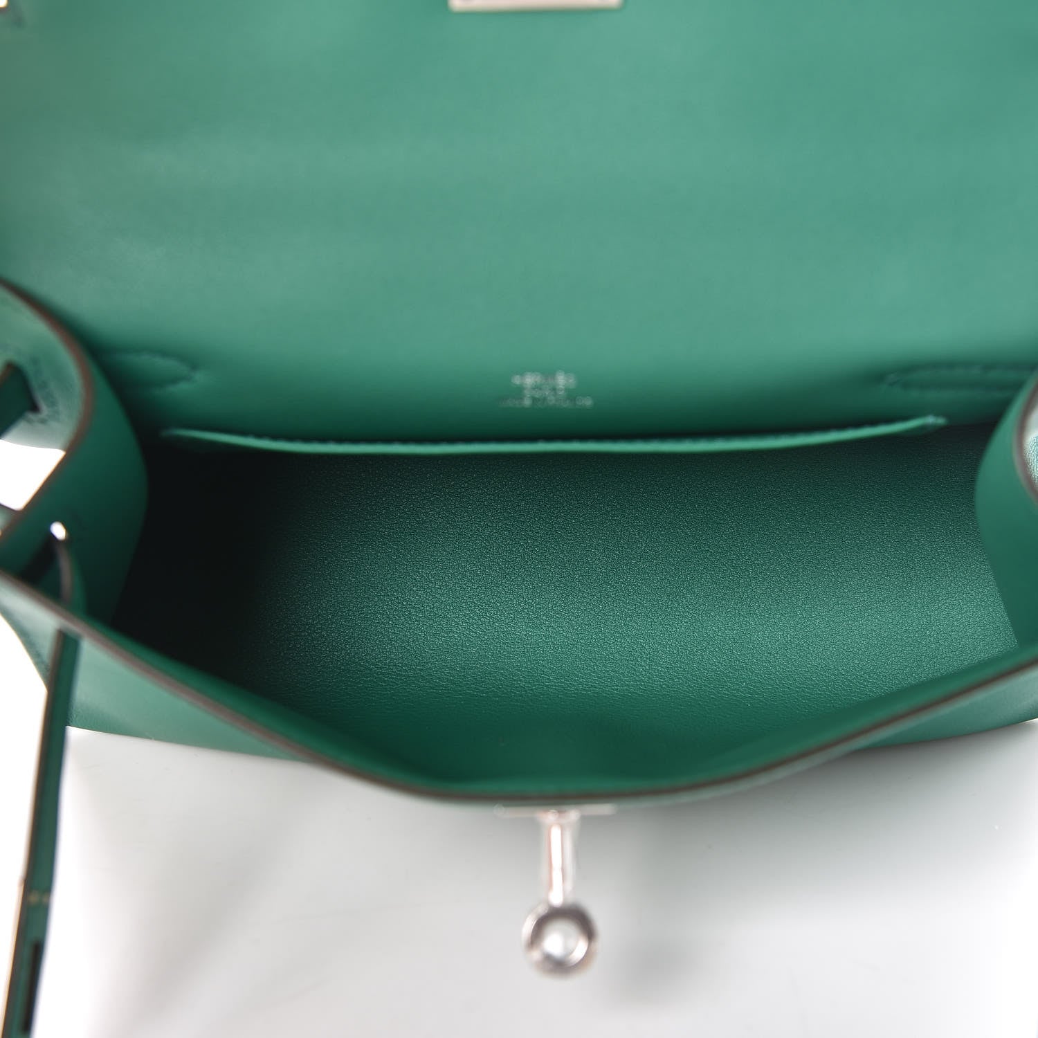 Hermes Swift Kelly Pochette Clutch Vert Vertigo 5 of 29