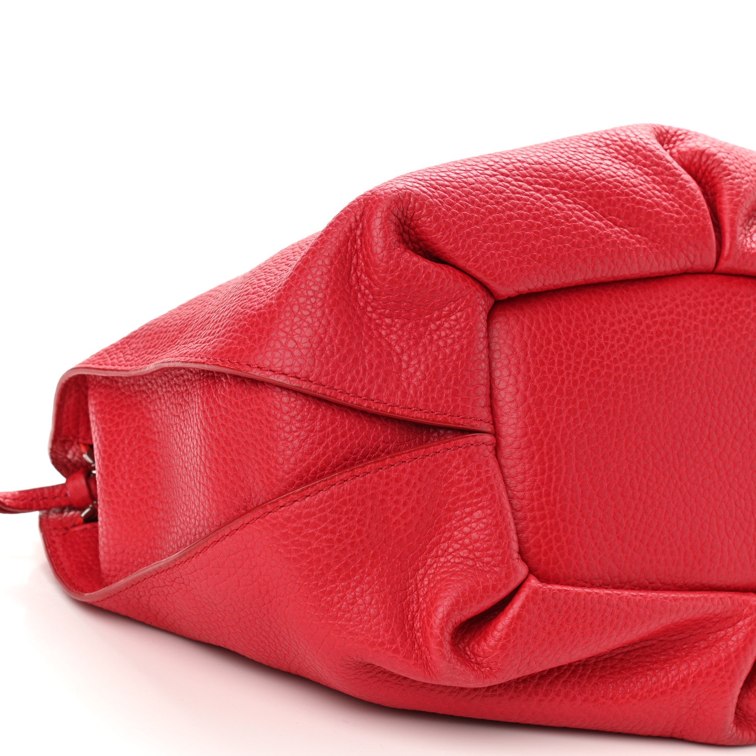 Celine Grained Calfskin Bittersweet Hobo Red 9 of 10