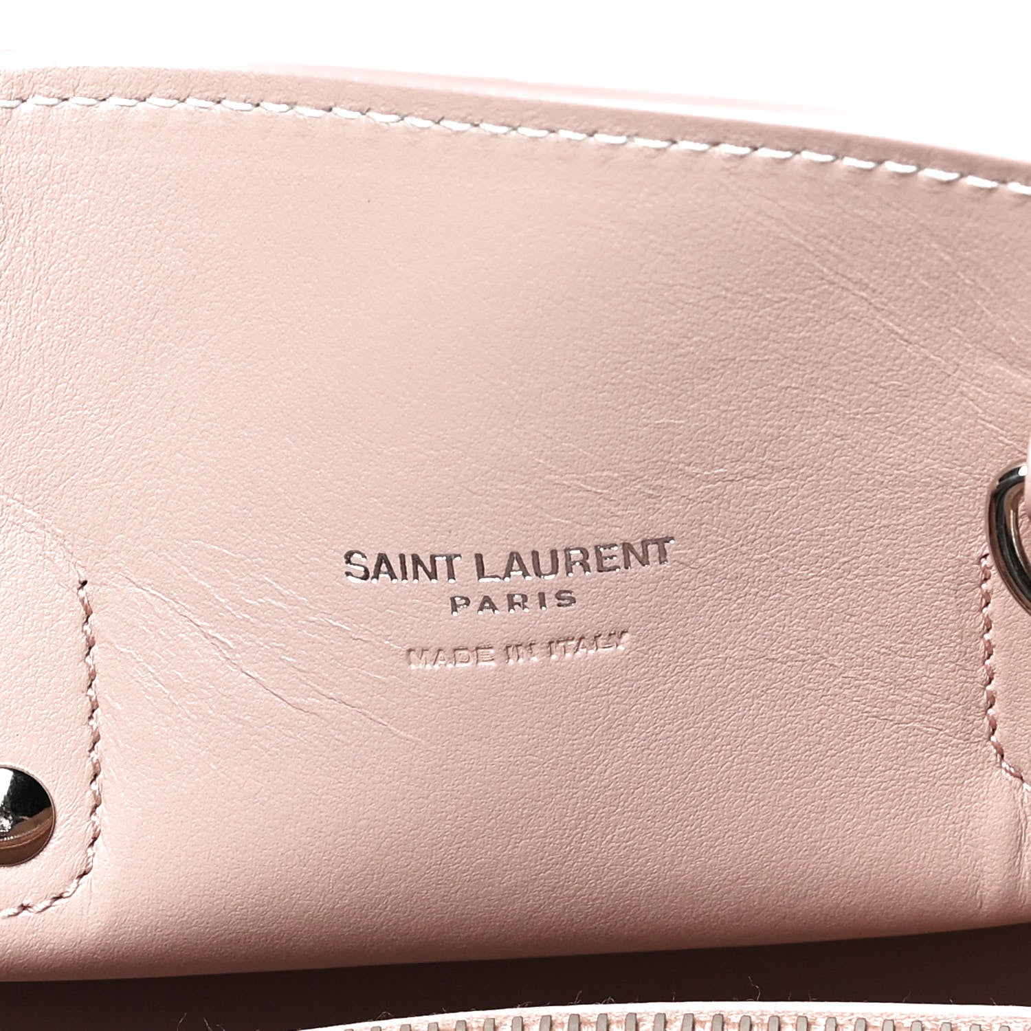 Saint Laurent Grained Calfskin Baby Sac De Jour Antique Rose 7 of 10