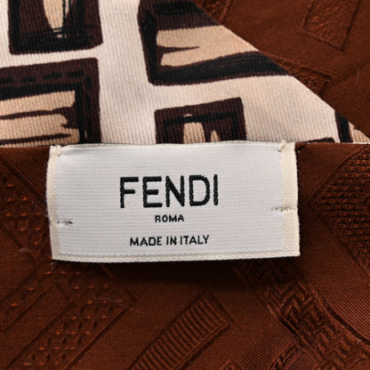 Fendi Silk Wrappy Bandeau Beige Brown 2 of 5