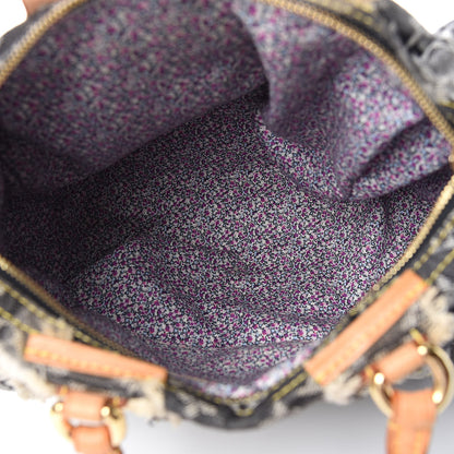 Louis Vuitton Denim Patchwork Speedy 30 Grey 5 of 10
