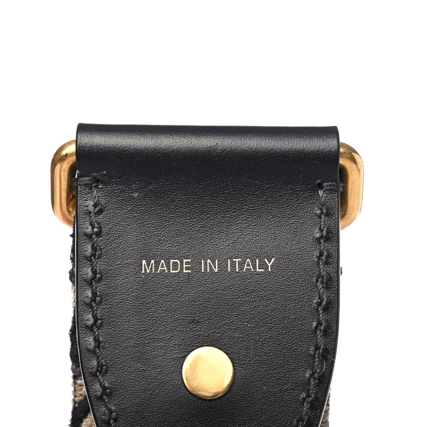 Oblique Studded Shoulder Strap Blue