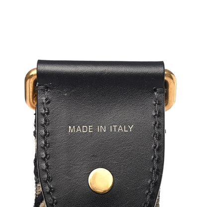 Christian Dior Oblique Studded Shoulder Strap Blue 4 of 4