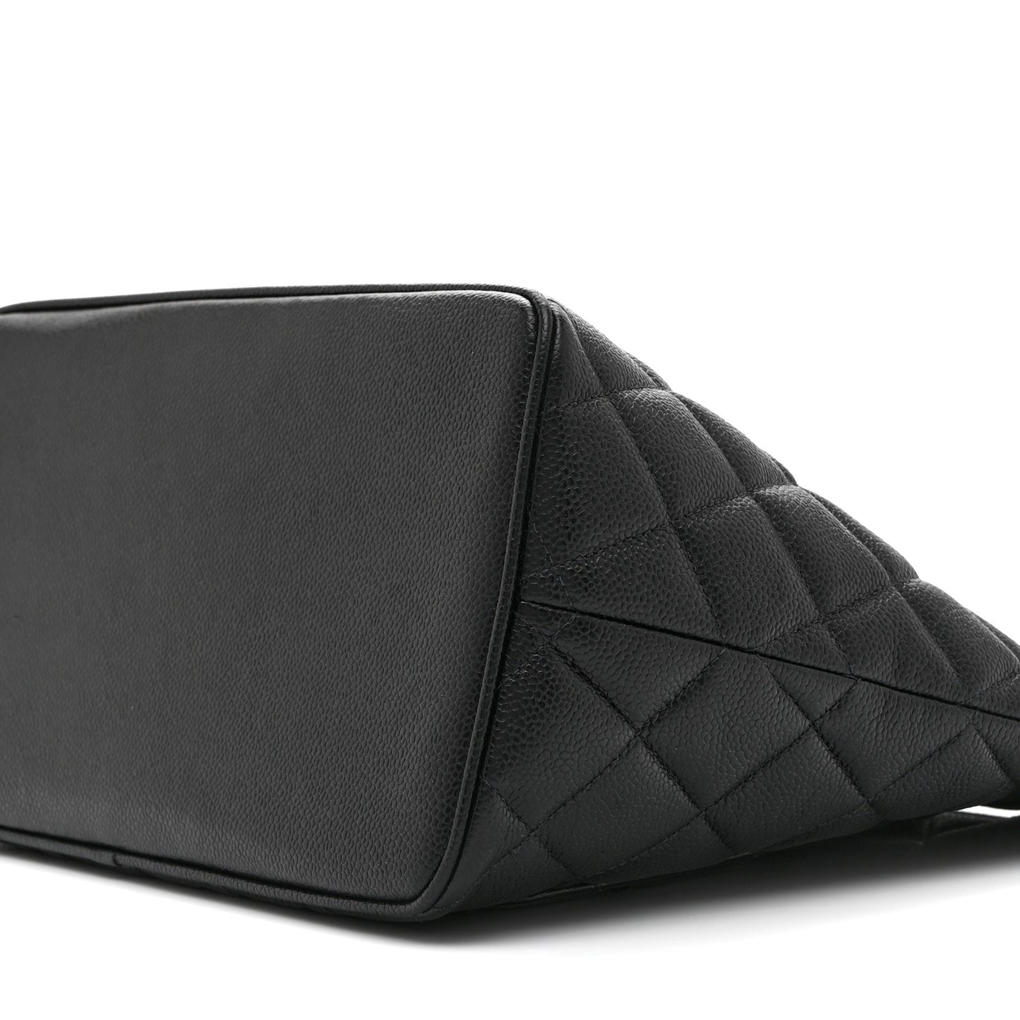 Caviar Quilted Medallion Tote Black