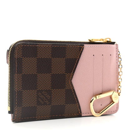 Louis Vuitton Damier Ebene Recto Verso Card Holder Rose Ballerine 3 of 6