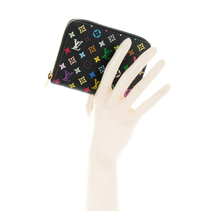 Louis Vuitton Monogram Multicolor Zippy Coin Purse Black Grenade 2 of 7