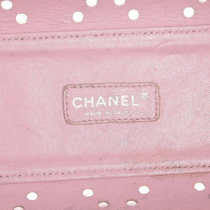 Chanel Patent Perforated CC Tote Beige 6 of 15