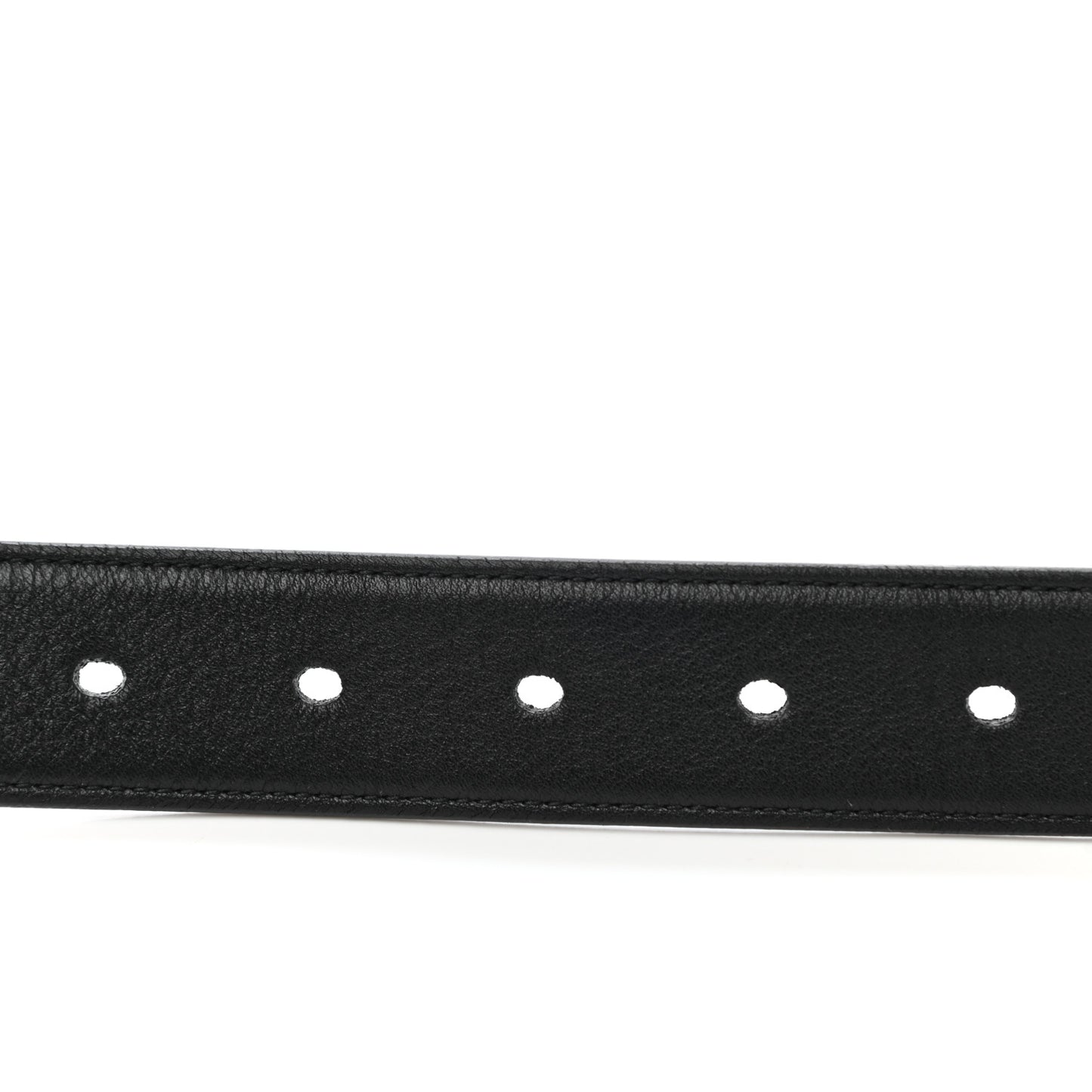 Smooth Calfskin Monogram Square Buckle Belt 65 26 Black