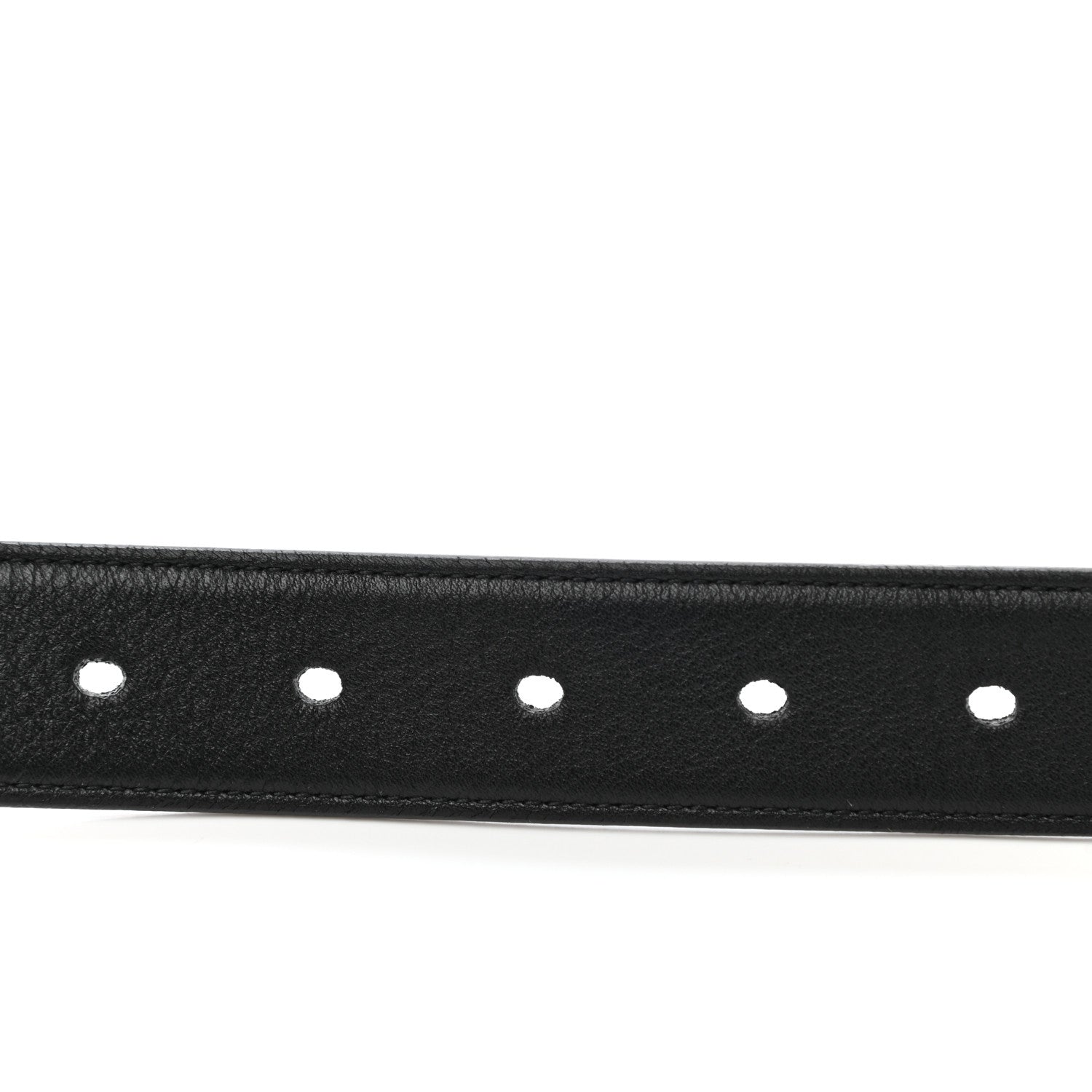 Saint Laurent Smooth Calfskin Monogram Square Buckle Belt 65 26 Black 3 of 6