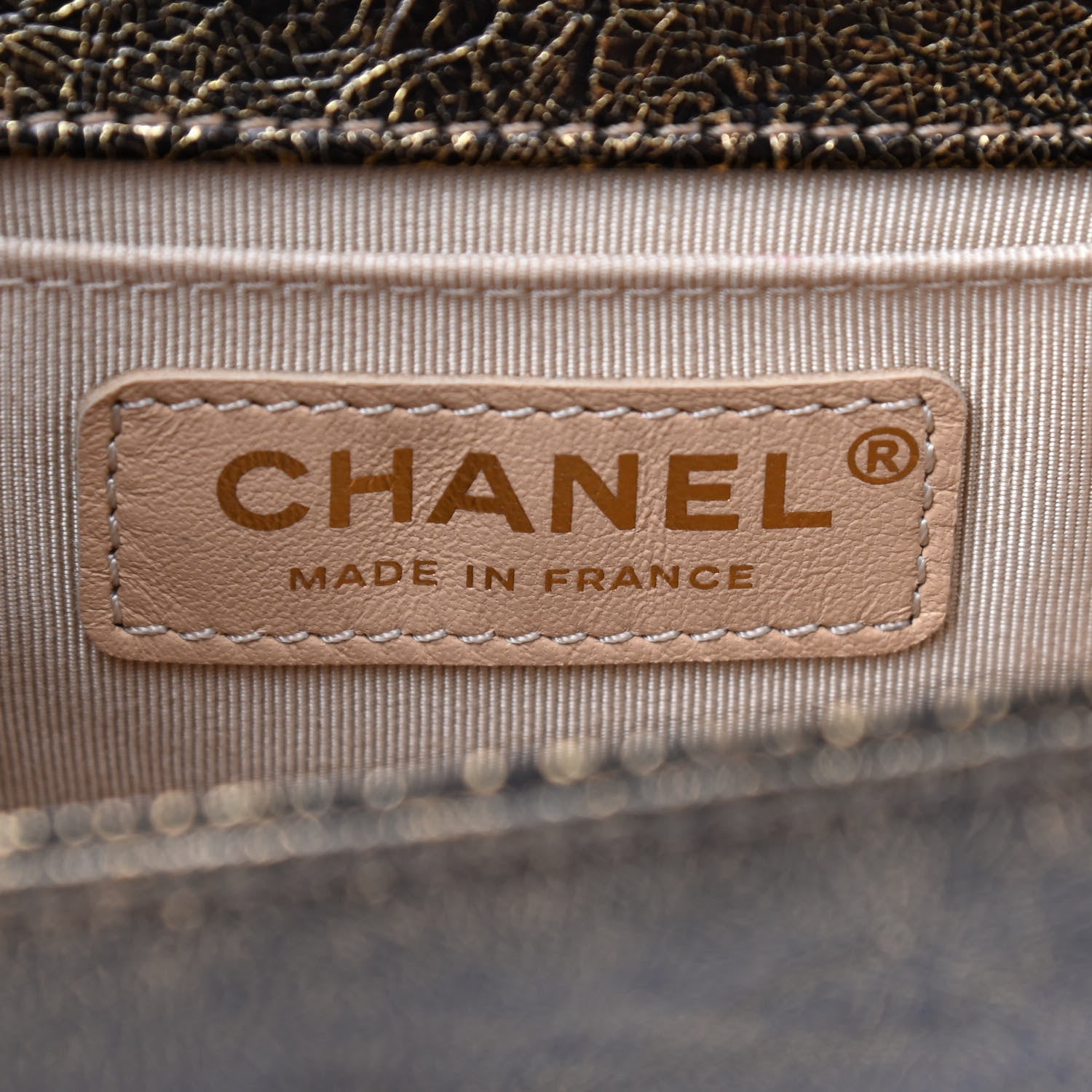 Chanel Cracked Metallic Calfskin Quilted Small Boy Flap Gold 7 of 8