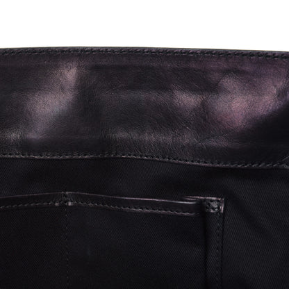 Valentino Garavani Vitello Rockstud Single Handle Flap Tote Black 7 of 7
