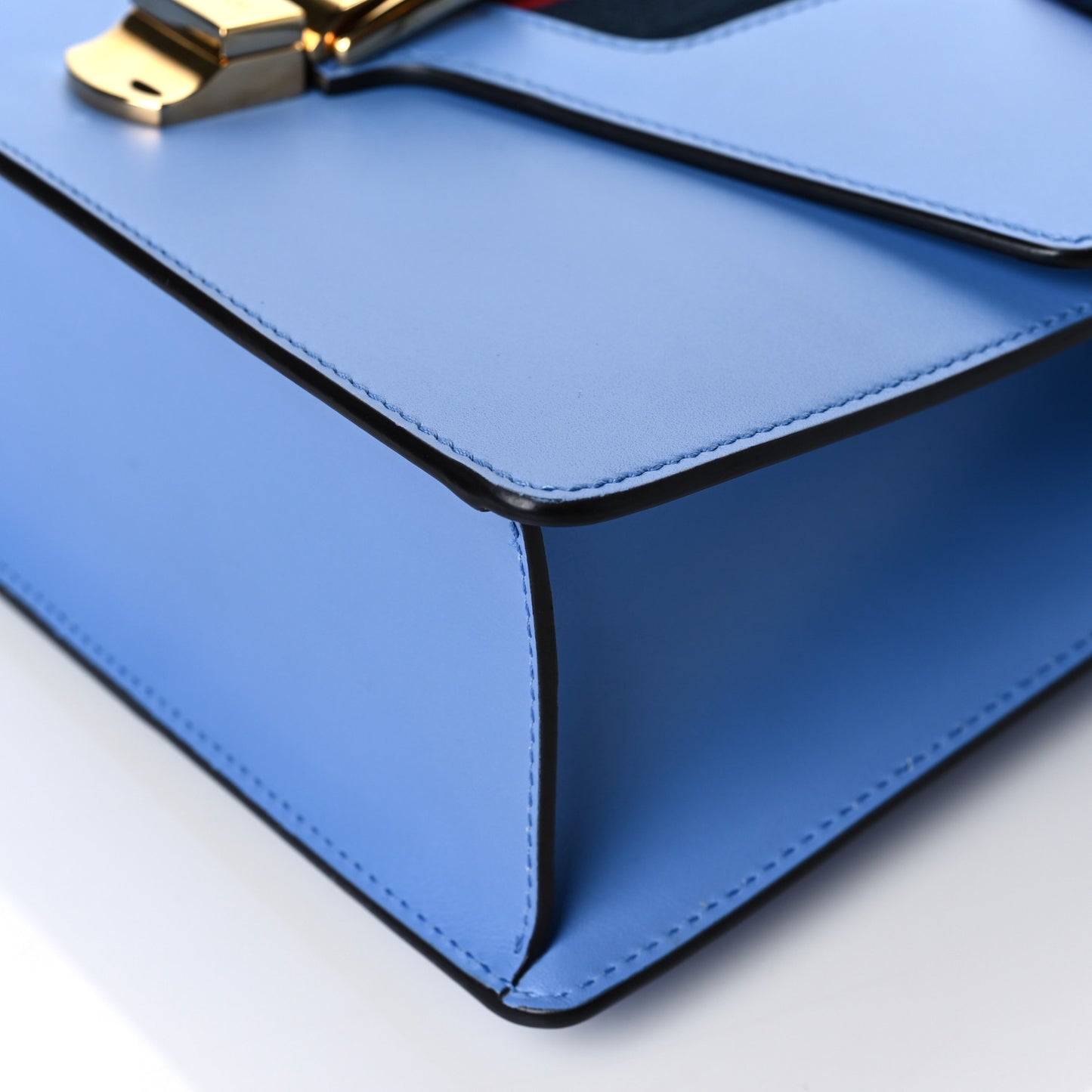 Calfskin Small Sylvie Shoulder Bag Clear Sky Blue