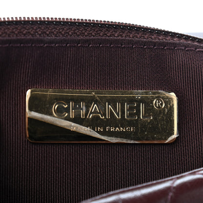 Chanel Shiny Goatskin Quilted Large Chanel 19 Flap Brown 6 of 9