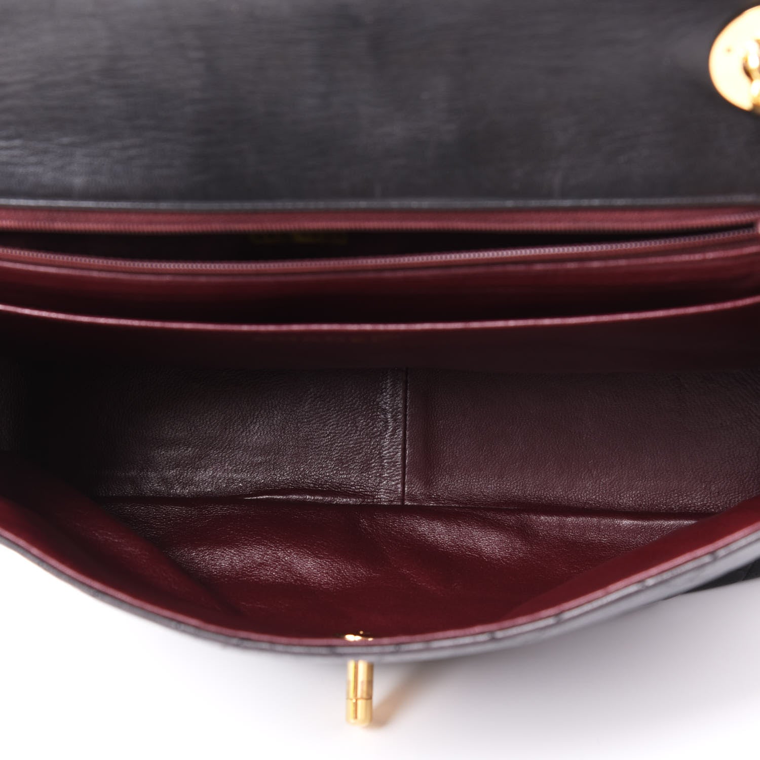 Chanel Lambskin Quilted Jumbo Single Flap Black 4 of 9