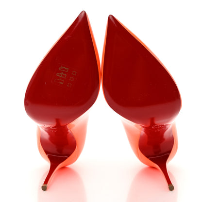 Christian Louboutin Patent Hot Chick 100 Pumps 38 Sunset 5 of 7