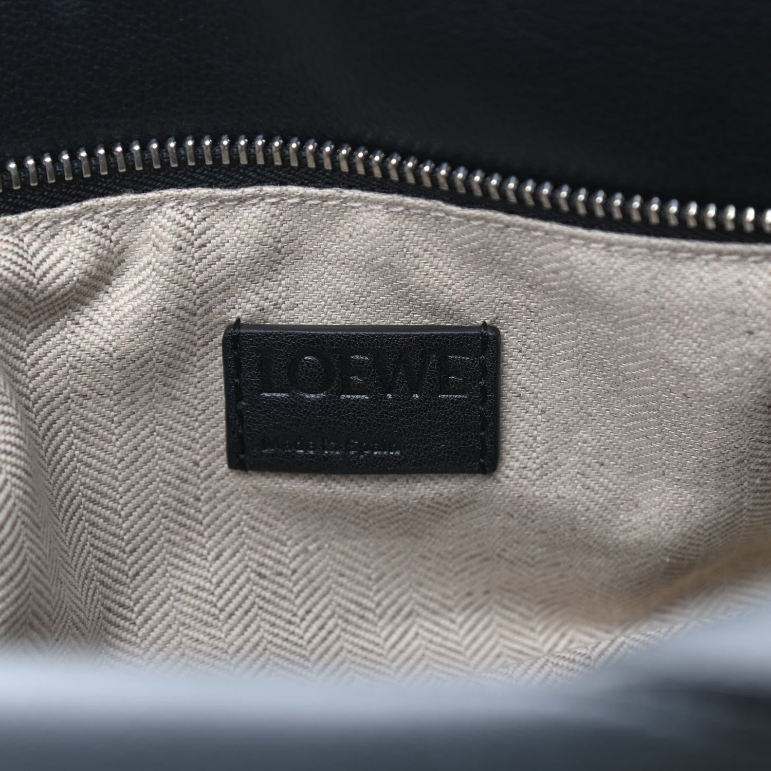 Loewe Calfskin Medium Puzzle Bag Black 6 of 8