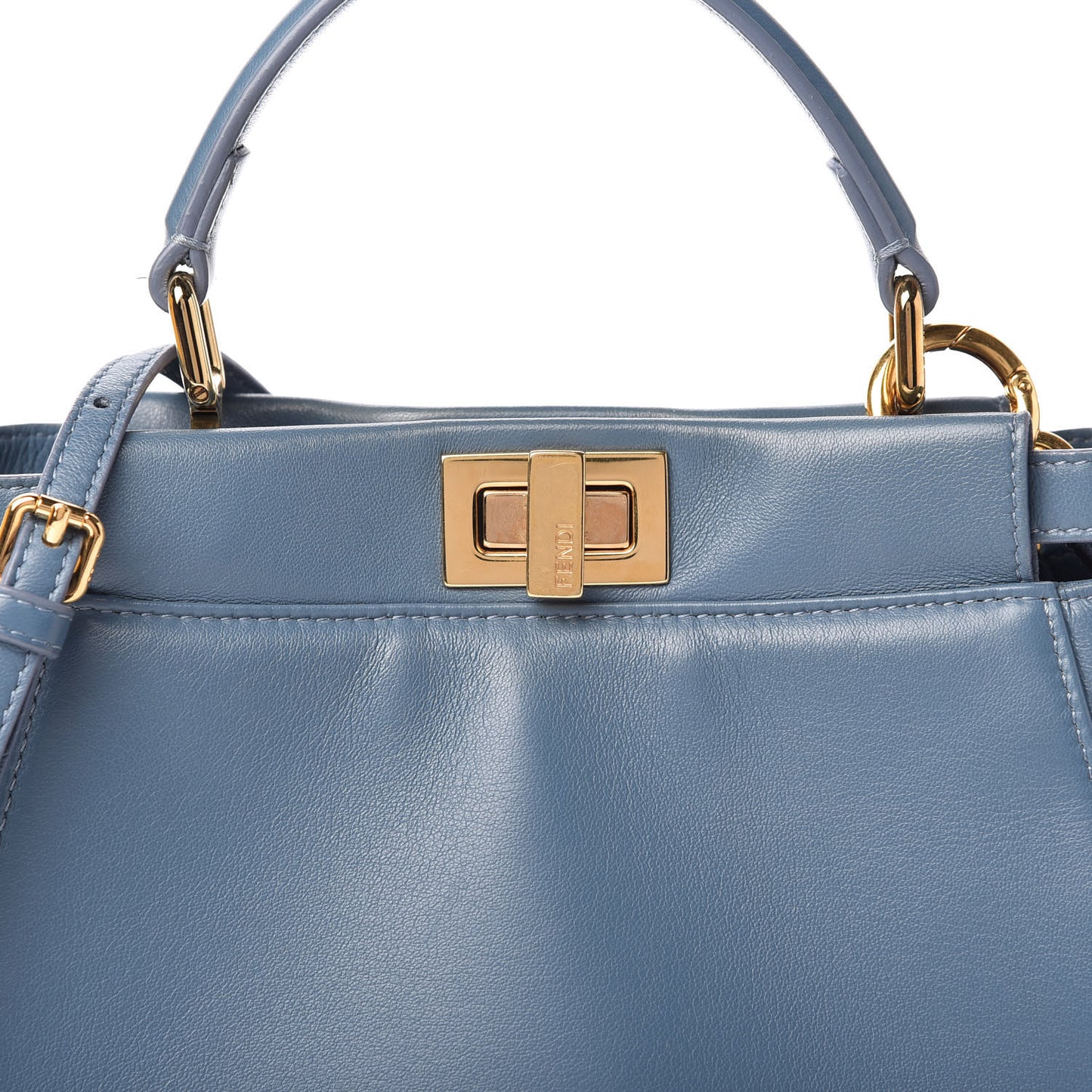 Nappa Mini Peekaboo Iconic Satchel Blue