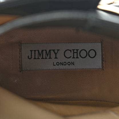 Jimmy Choo Lambskin Biker Boots 37 Black 7 of 8