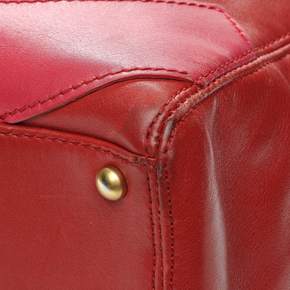 Chanel Calfskin CC Stitched Tote Red 13 of 14