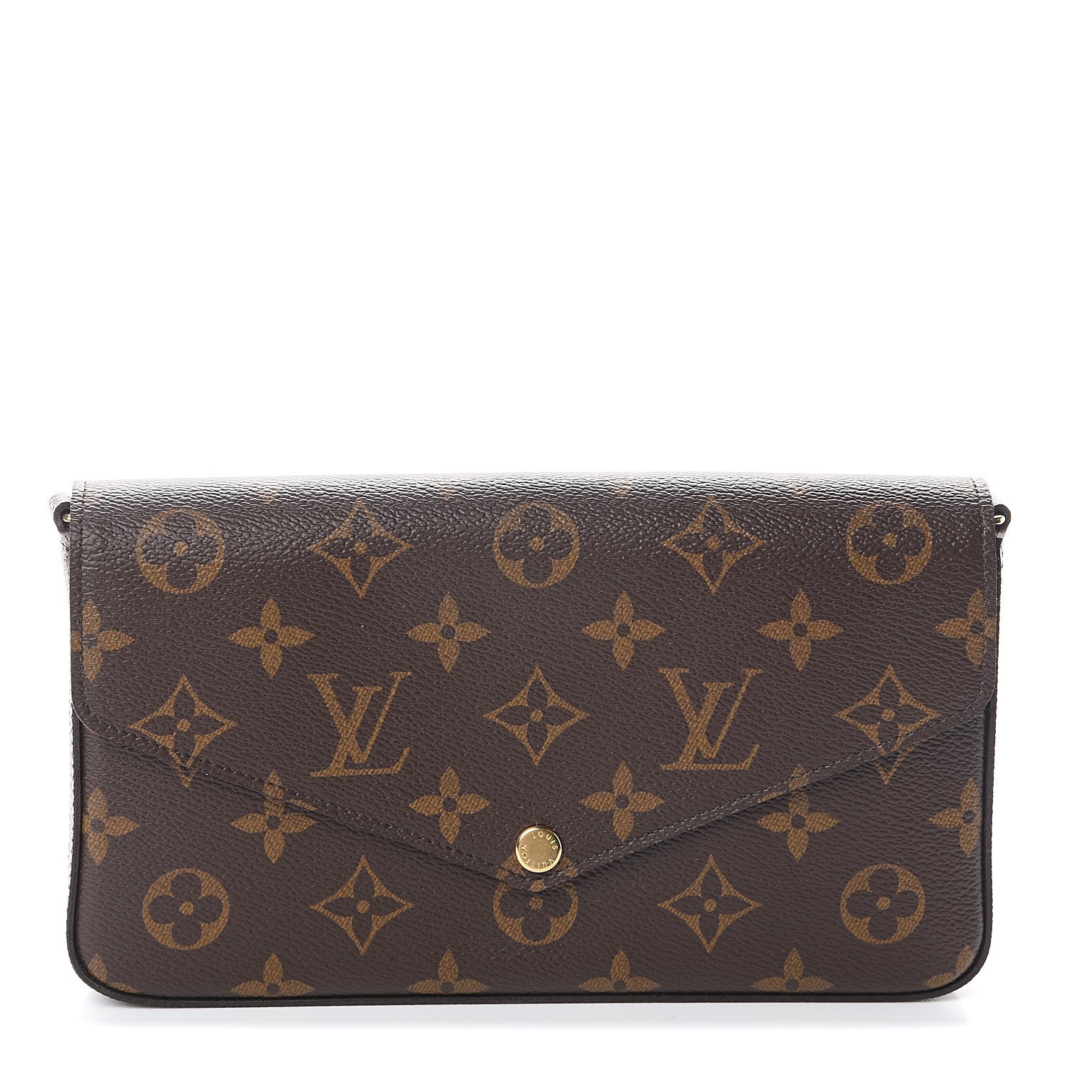Louis Vuitton Monogram Pochette Felicie Chain Wallet Fuchsia 1 of 5