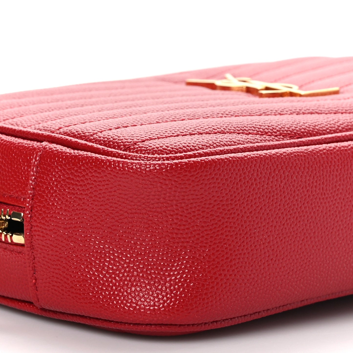 Grain De Poudre Matelasse Monogram Mini Lou Camera Bag Eros Red