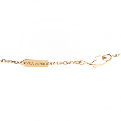 Van Cleef & Arpels 18K Yellow Gold Guilloche Vintage Alhambra Pendant Necklace 2 of 8