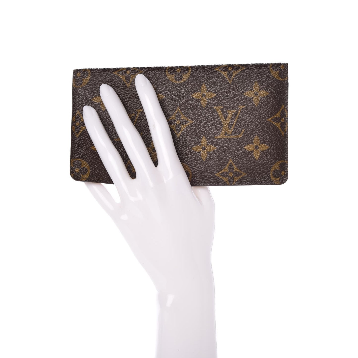 Monogram Simple Checkbook Holder Wallet Cover
