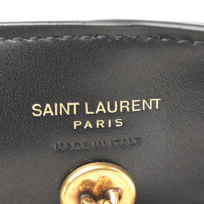 Saint Laurent Smooth Calfskin Maxi Trapezoid Shopping Tote Black 6 of 11