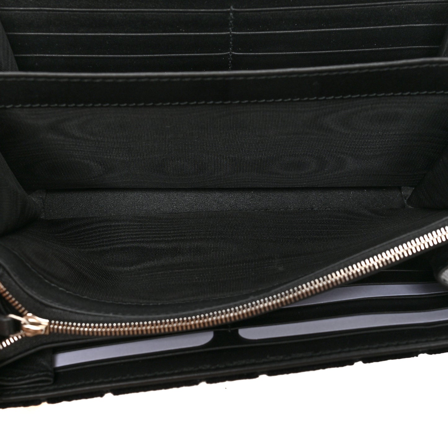 Velvet GG Monogram Mini Dionysus Chain Wallet Black