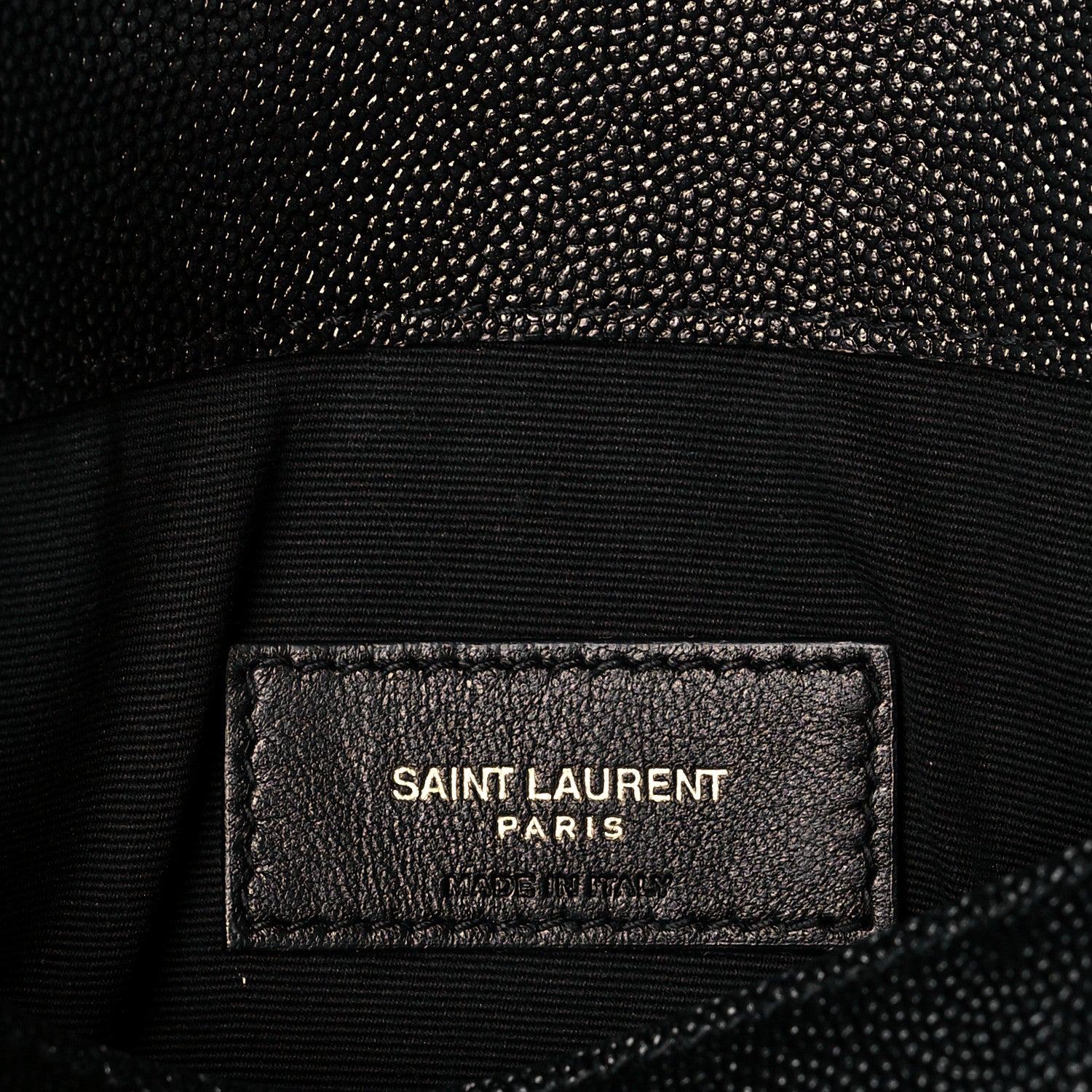 Saint Laurent Grain De Poudre Uptown Pouch Black 6 of 11
