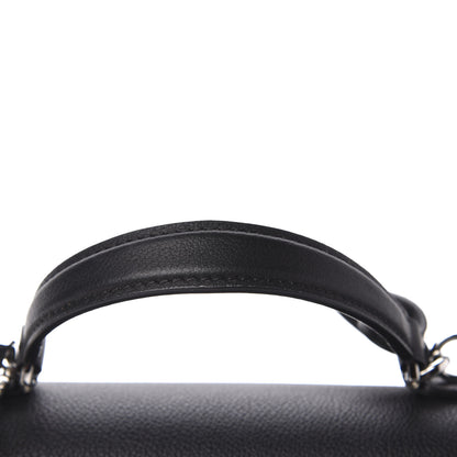 Louis Vuitton Calfskin Lockme Ever BB Black 10 of 12