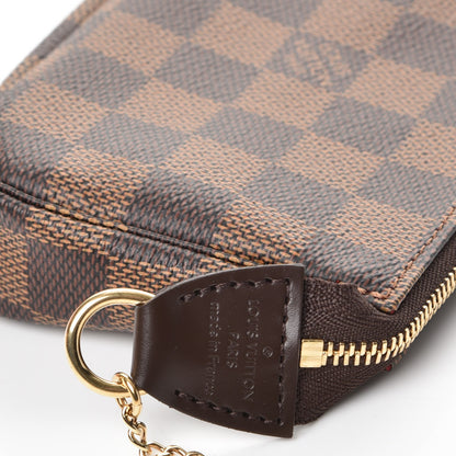 Louis Vuitton Damier Ebene Mini Pochette Accessories 6 of 8