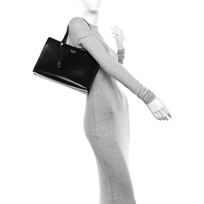 Prada Spazzolato Medium Re-Edition 1995 Double Handle Handbag Black 2 of 11