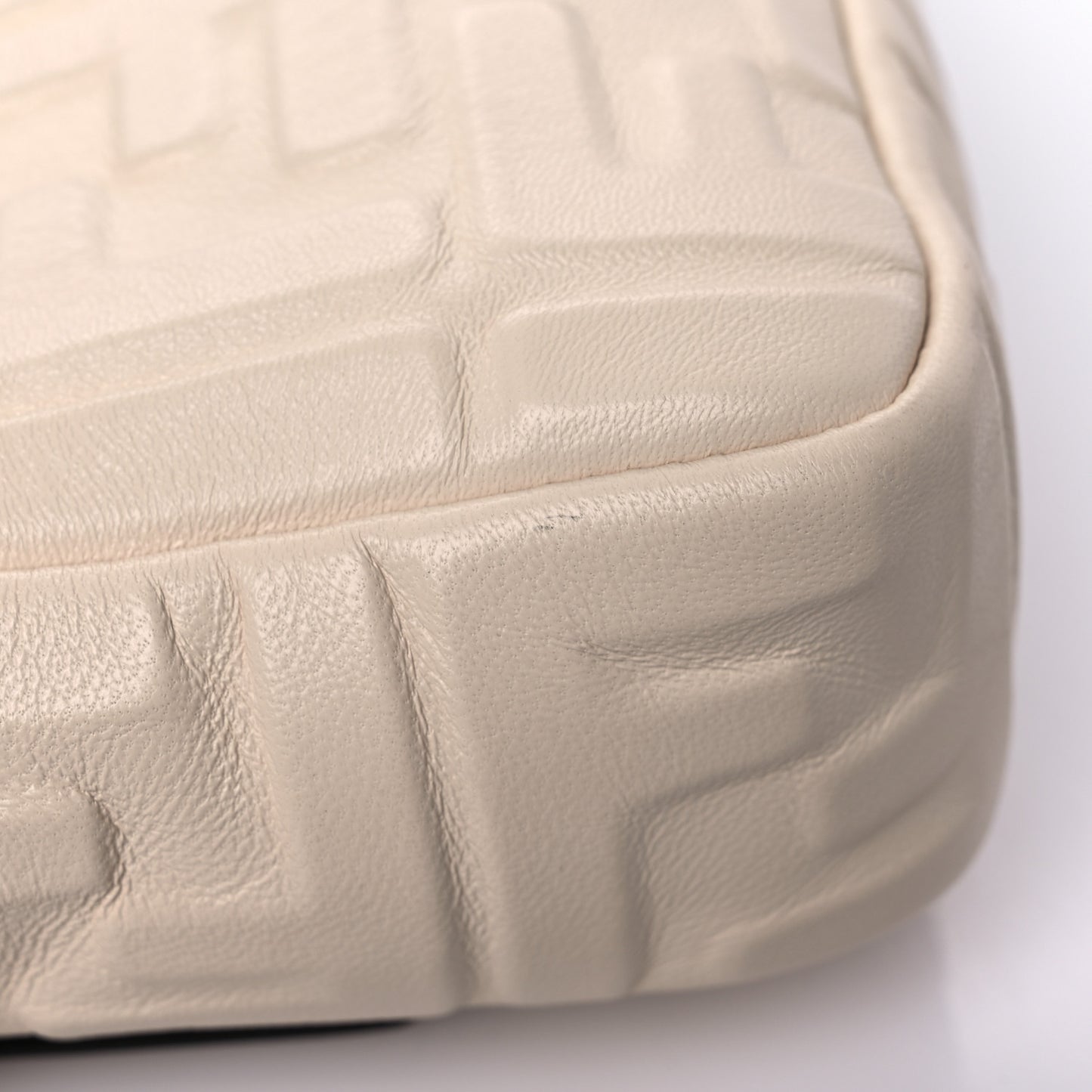 Nappa FF 1974 Embossed Baguette Camelia