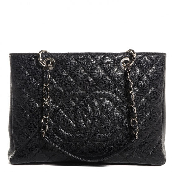 Chanel Caviar Grand Shopping Tote GST Black 1 of 7