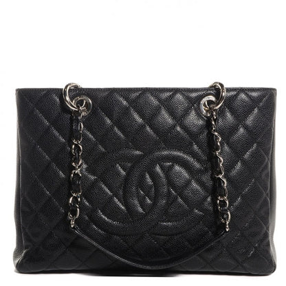 Chanel Caviar Grand Shopping Tote GST Black 1 of 7