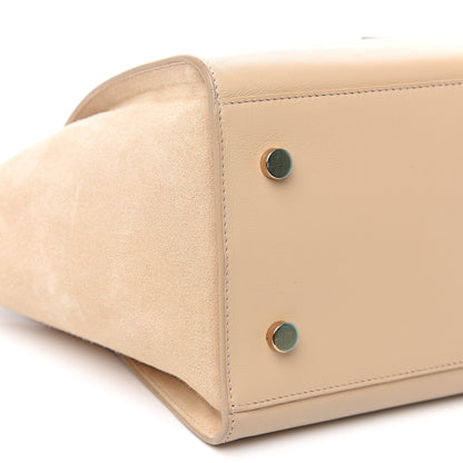 Saint Laurent Calfskin Small Monogram Downtown Cabas Nude Powder 7 of 11