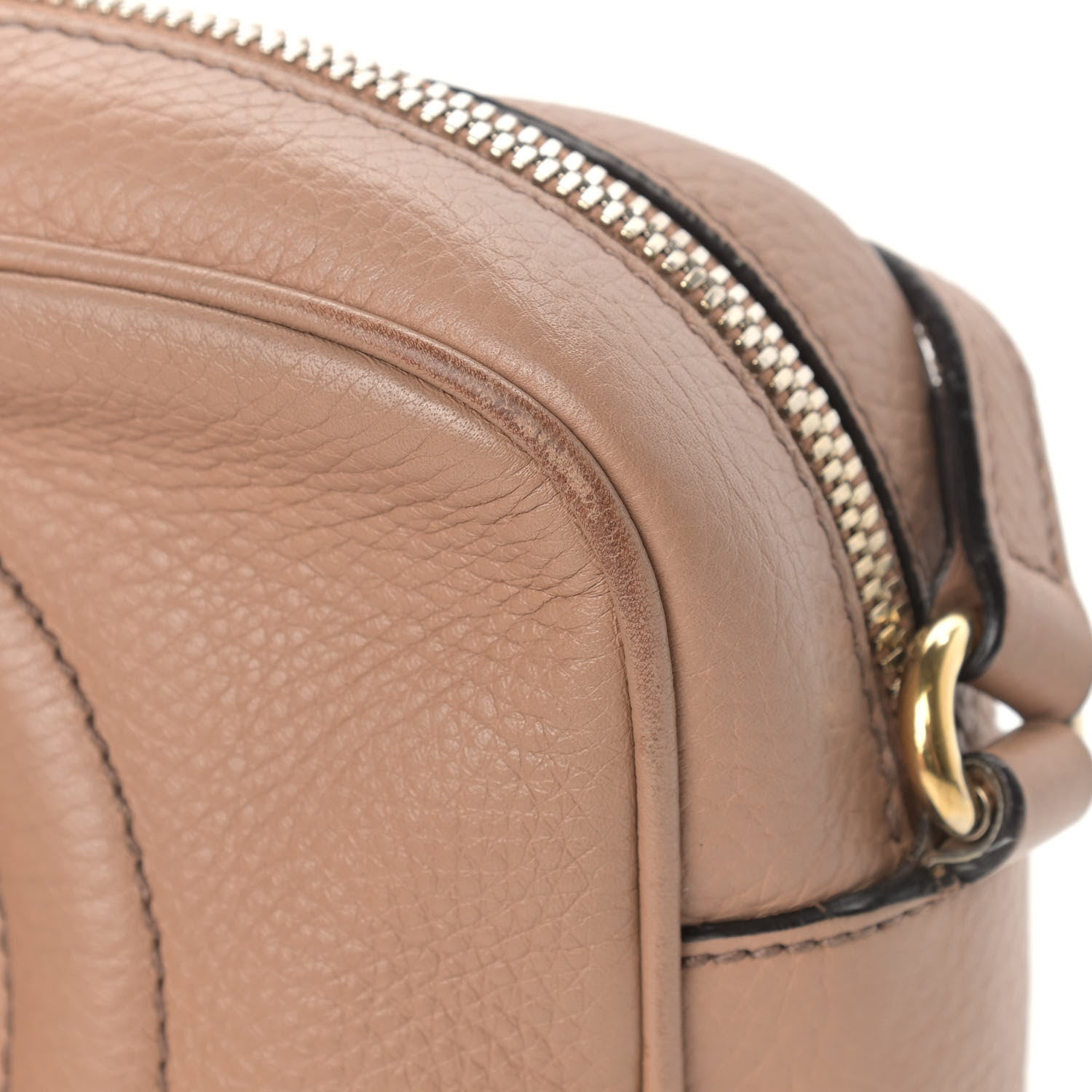 Gucci Pebbled Calfskin Small Soho Disco Bag Camelia 15 of 19