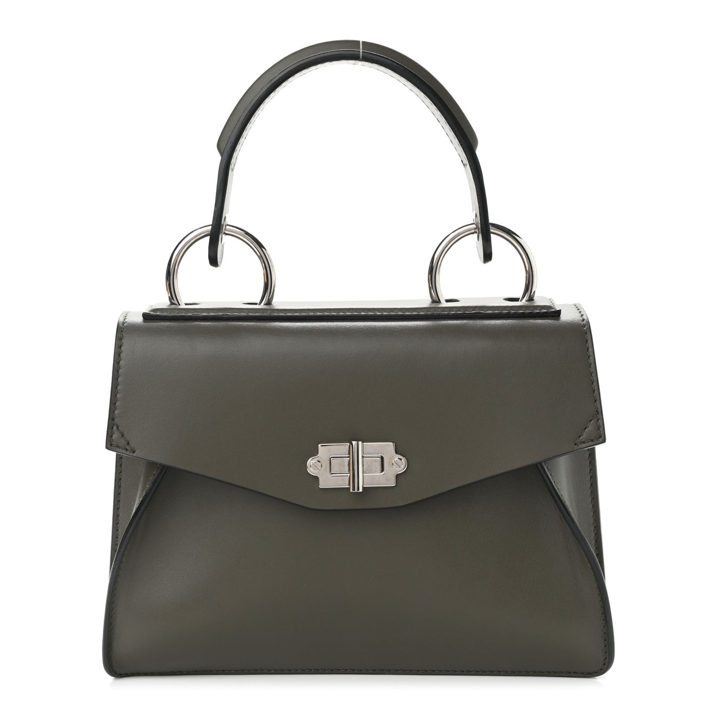 Calfskin Small Hava Top Handle Bag Cypress
