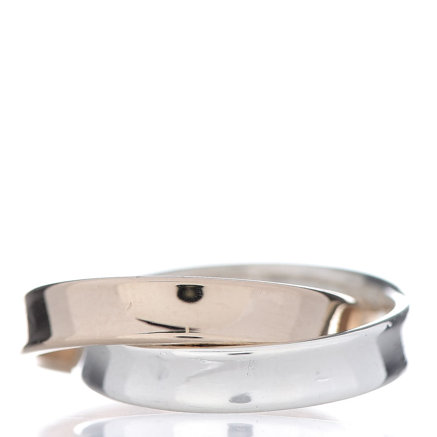 18K Rose Gold Sterling Silver 1837 Interlocking Circles Ring 47 4