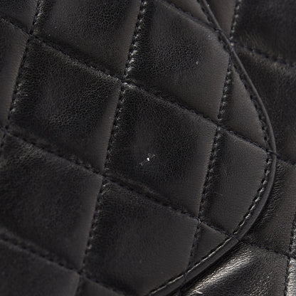 Chanel Lambskin Quilted Medium Double Flap Black 11 of 11